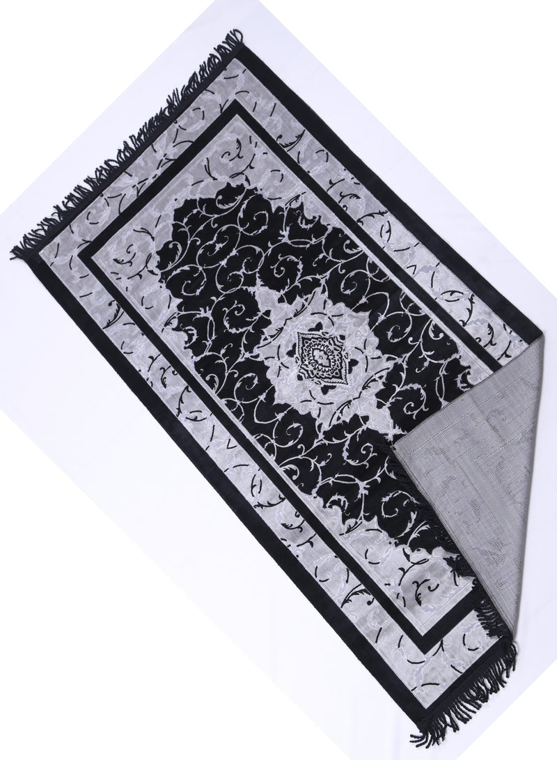 Prayer Mat 614GSM Anti-Slip Velvet Top Islamic Prayer Mat New Design Thick Padded Sajadah Prayer Rug for Men Women Eid Gift Ramadan ( 140cm X 70cm)