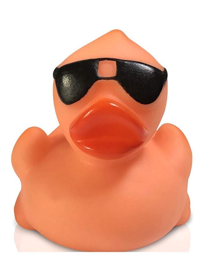 Rubber Ducks with  Sunglasses Mini Bath Ducks Float Pool Ducks Bulk Toys for Baby Shower Birthday Party Supplies Favor ORANGE 20pcs