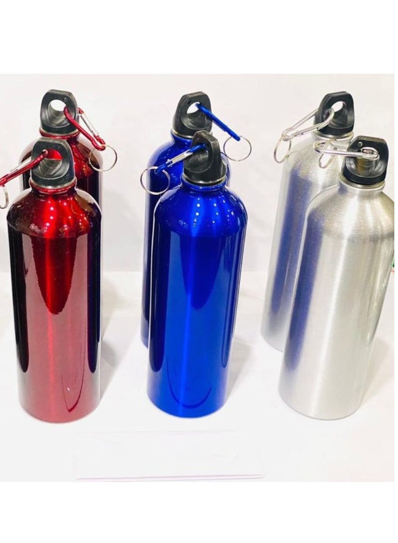 3 Set Of Vacuum Insulated Water Bottle 500ML Stainless Steel Reusable Water Bottle Metal Leak Proof Sports Flask Maroon Red, Blue, silver