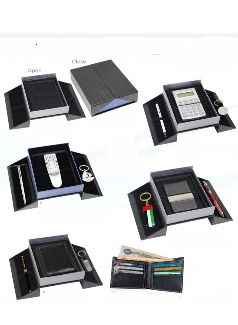 Premium Luxury Gift Box, Black Large Gift Box Folding Gift Boxes for Presents With Lid,Very Suitable for Festival, Birthday, Anniversary, etc (17cm x 23cm x 3.5cm)